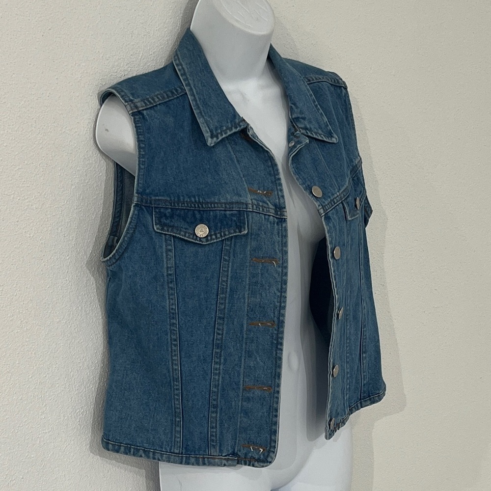 Arizona Denim Sleeveless Vest Size S? - Picture 2 of 5